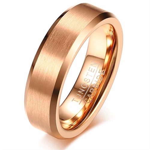 Wolframkarbid-Ring PFX10 in Roségold