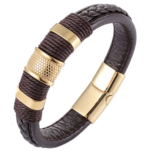 Goldbraunes Crawe-Armband für Männer.