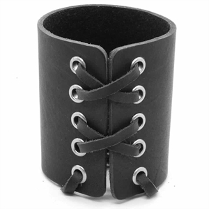 Rock Lederarmband schwarz