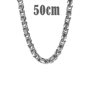 Big Hawn Halskette aus mattem Stahl 50cm / 7mm