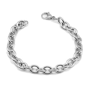 Armband einfach aus Edelstahl 6mm "Kette"