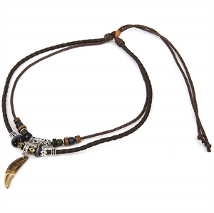 Mode Leder Halskette Indisch