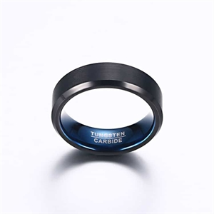 Schwarz/blauer Wolfram Ring