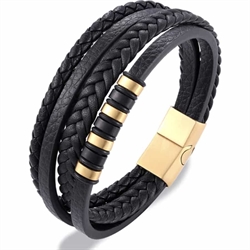 Neu Milano goldpl - Lederarmband