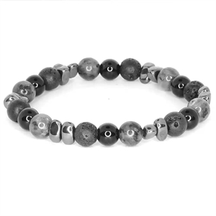 Obsidian Stone Armband – Herrenarmband 8 mm