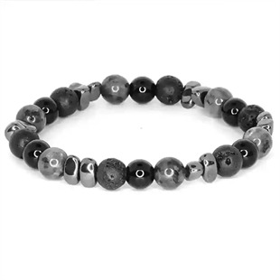 Obsidian Stone Armband – Herrenarmband 8 mm