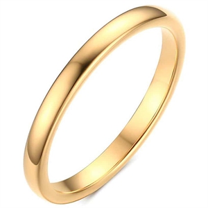 Dünner vergoldeter Ring aus Wolfram