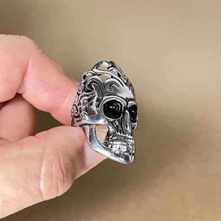 Totenkopf Skull Anhänger Keith Richards Sterlingsilber