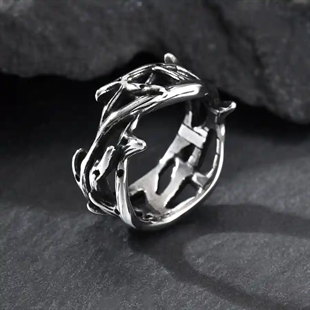 Herrenschmuck für Männer in oxidiertem Edelstahl