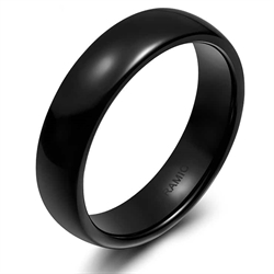 Herrenring aus Keramik "Black"