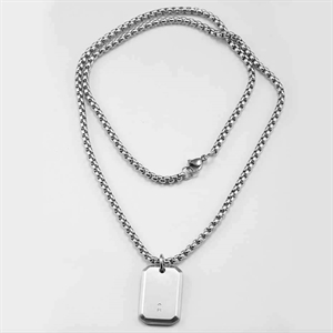 Hartstahl-Halskette aus Edelstahl