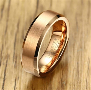 Wolframkarbid-Ring PFX10 in Roségold