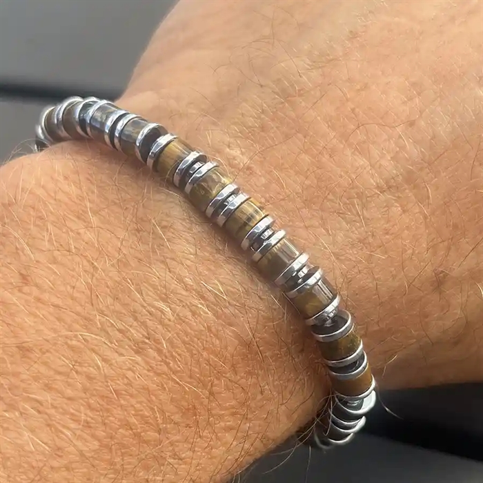 Herrenarmband Perlen