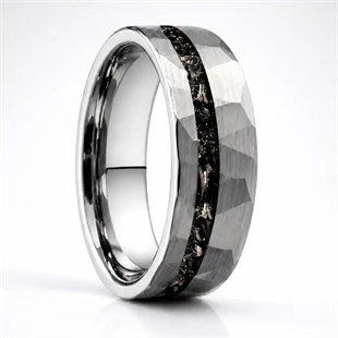 Aurelio Herrenring aus mattiertem Wolfram – 6 oder 8 mm