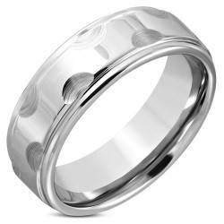 Tungsten Ring mit Rand