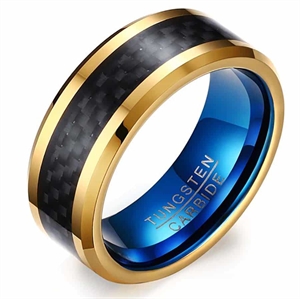 Faser-Wolfram-Ring "Blau"