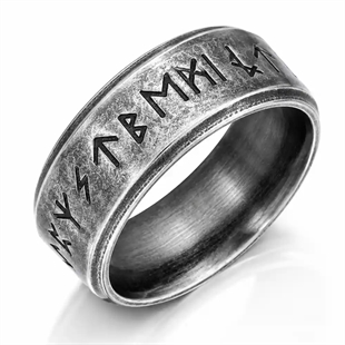 Wikingerring aus oxidiertem Stahl.